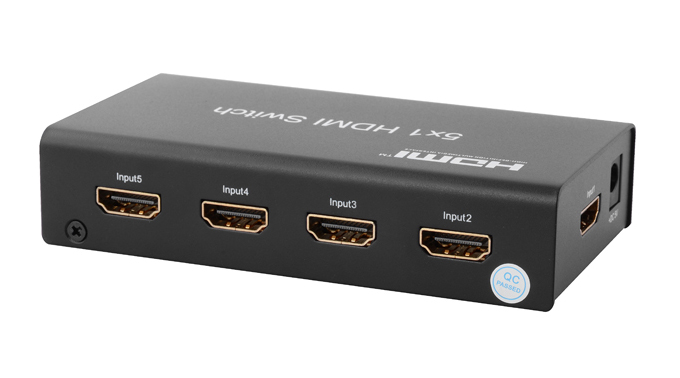 Low Factory Price LINK-MI LM-SW04 5 HDMI Input 1 HDMI Output HDMI Switch Supports 3D Video