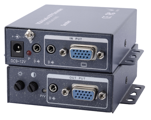 LM-103TR VGA to UTP Extender 300m transmits VGA video up to 1200 feet