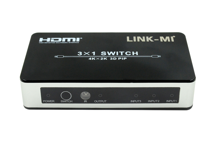 LINK-MI LM-SW03-4K2K HDMI Switch 3x1 4K2K Support PIP
