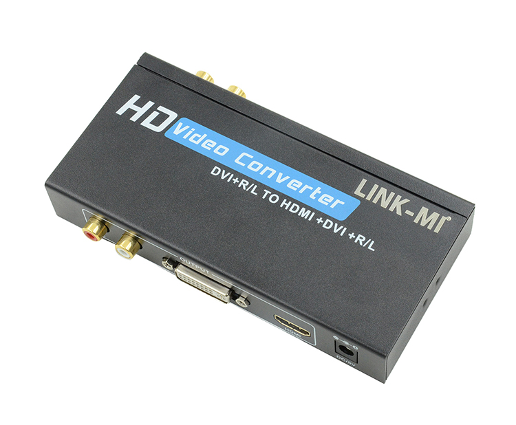 LINK-MI LM-DVIH01 DVI-D with Audio to HDMI Converter