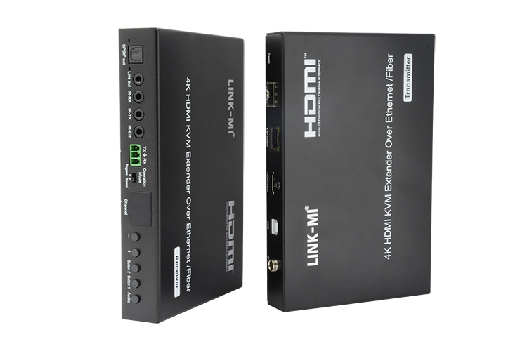 LINK-MI LM-EP57 4K HDMI+USB KVM Extender over IP / Fiber with POE