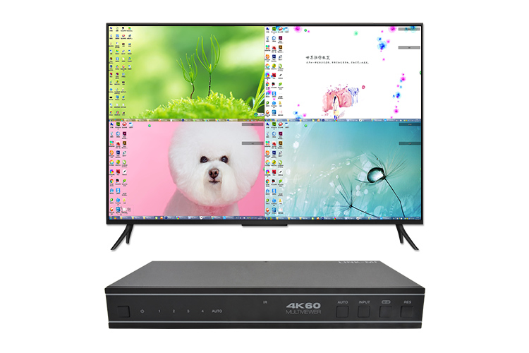 LINK-MI LM-S41C 4K60 4x1 Multiviewer Seamless UHD Video Switcher